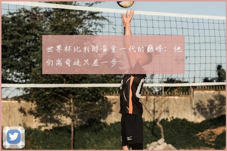 世界杯比利时黄金一代的巅峰：他们离奇迹只差一步