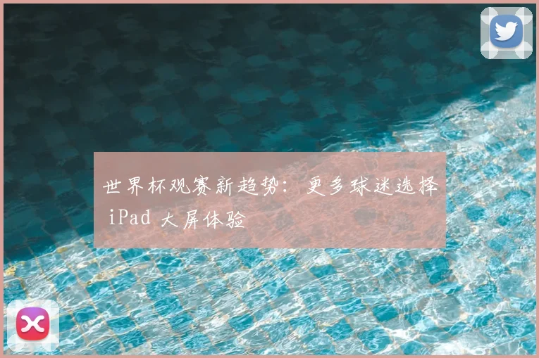 世界杯观赛新趋势：更多球迷选择 iPad 大屏体验